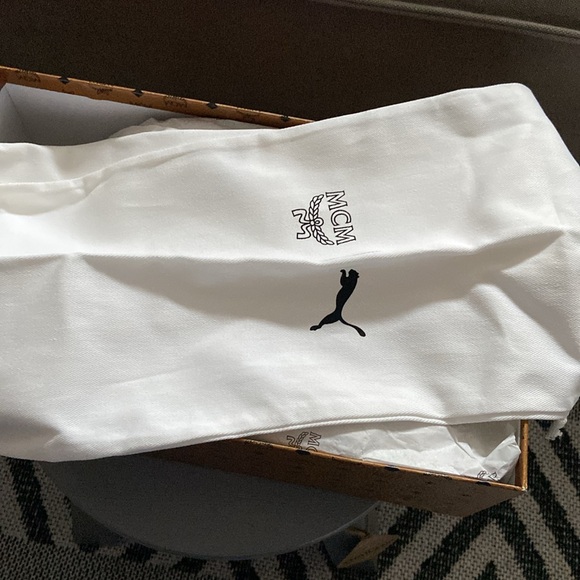 Puma x MCM Slipstream Lo “Show Love” Bright White Vibrant yellow NIB SZ 38 $500 - Picture 12 of 17